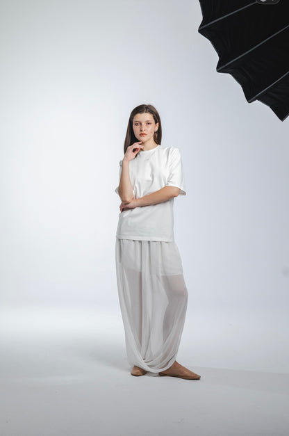 Aira Viscose Sheer Maxi Skirt