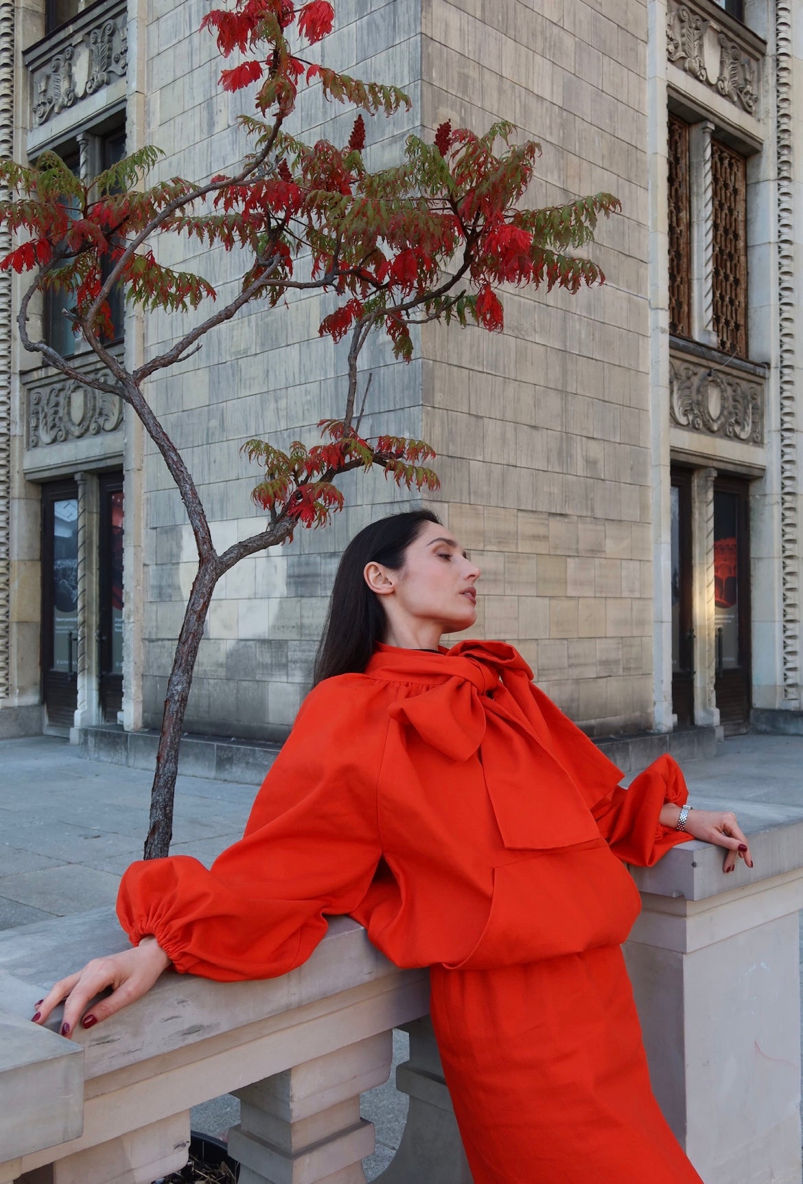 The Eleanoro bomber jacket ogień